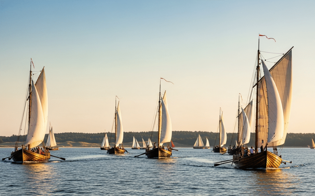Istorinių laivų regata „Burpilis“: įspūdingas reginys Kuršių mariose